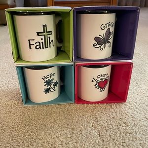 New Faith Love Hope Grace Coffee mugs